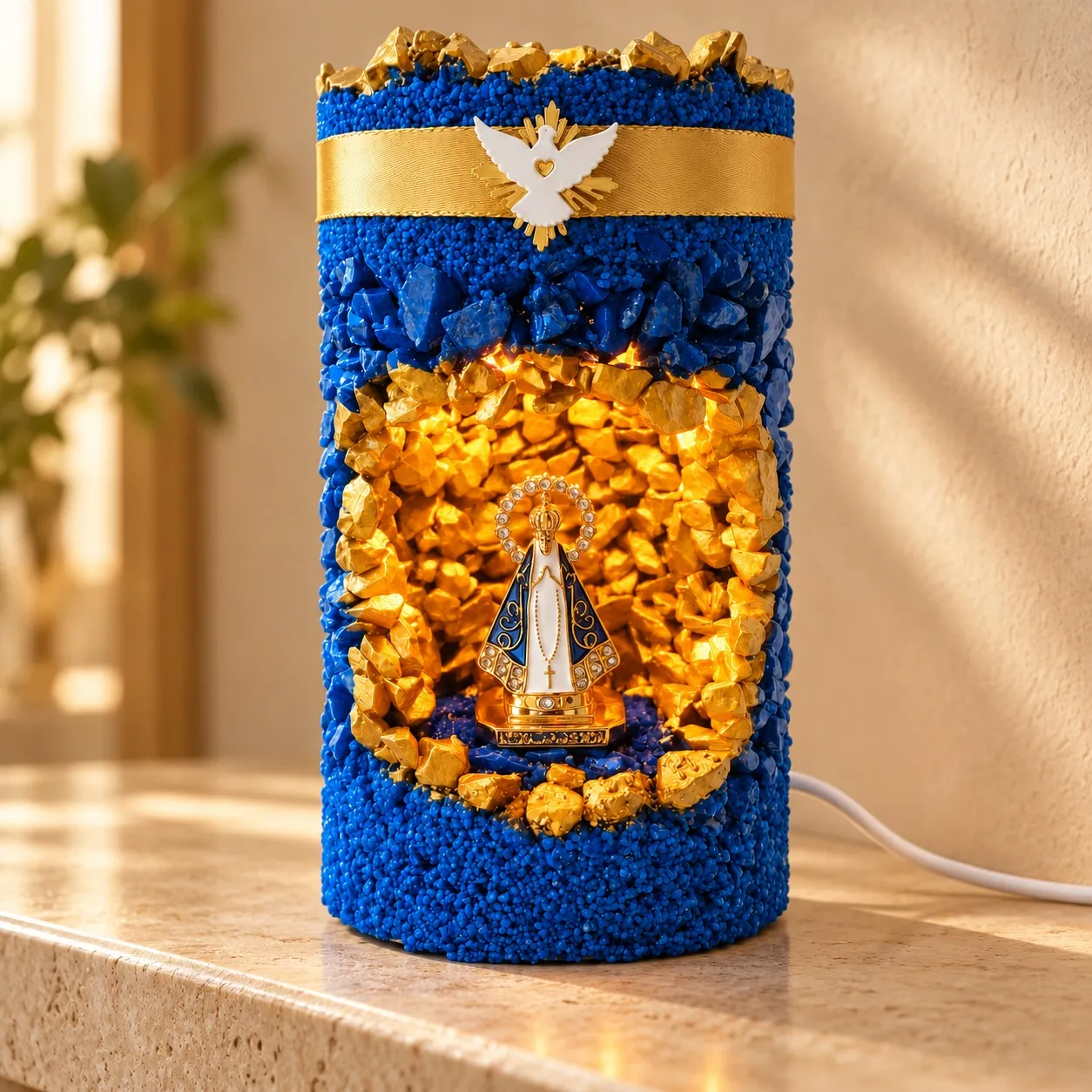 Capa: Santuário artesanal de Nossa Senhora Aparecida — fé, devoção e gratidão